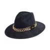 Accessories Angel Lozano | Black Chain Suede Hat