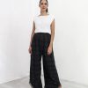 Clothing Angel Lozano | Al-W32 Black Crossed Pants