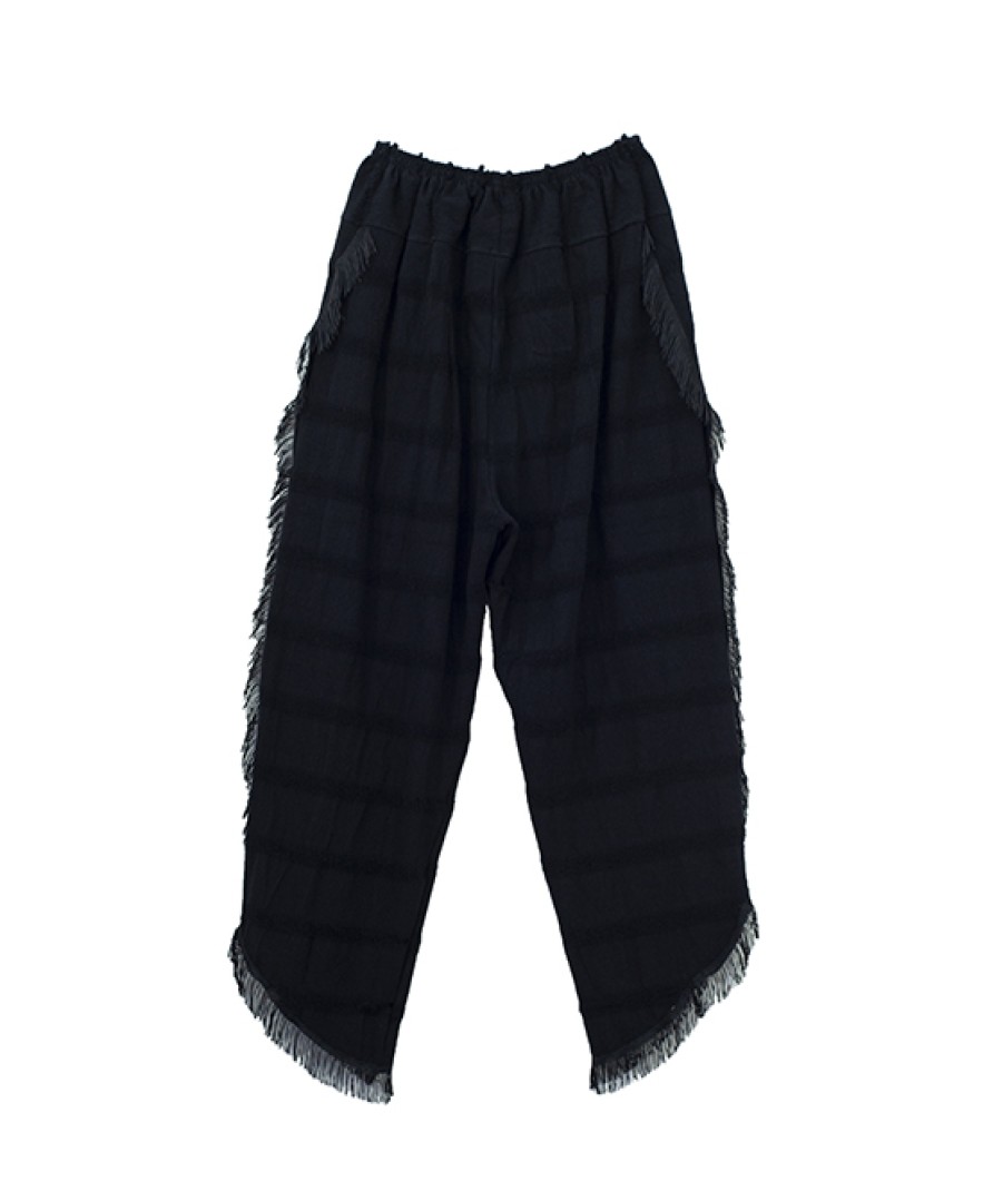 Clothing Angel Lozano | Al-W32 Black Crossed Pants