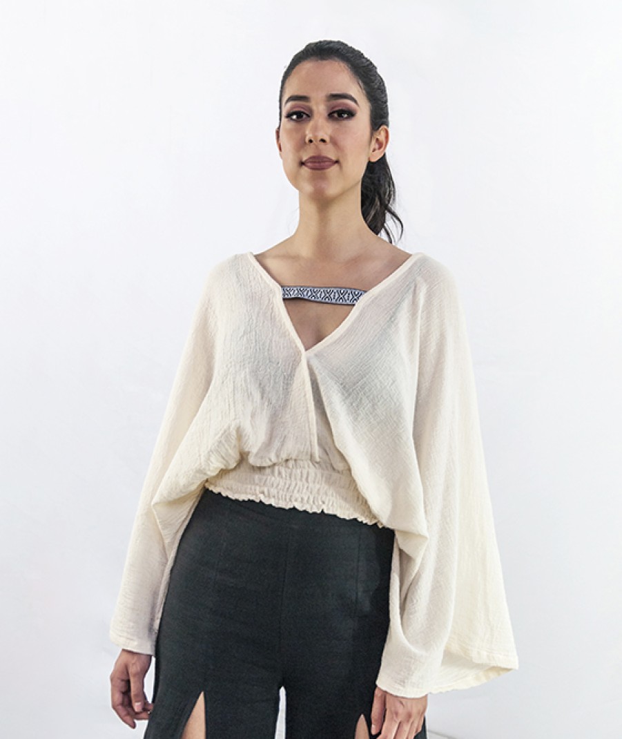 Clothing Angel Lozano | Ethnic Washed Blanket Blouse Al-W31