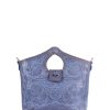 Bags Angel Lozano | Teresa Blue Embossed Leather