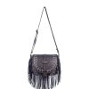 Bags Angel Lozano | Barbara Black Woven Leather