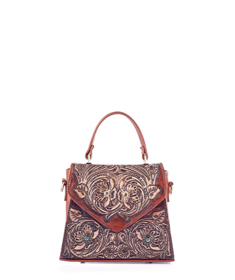 Bags Angel Lozano | Ely Chiseled Leather Shedron